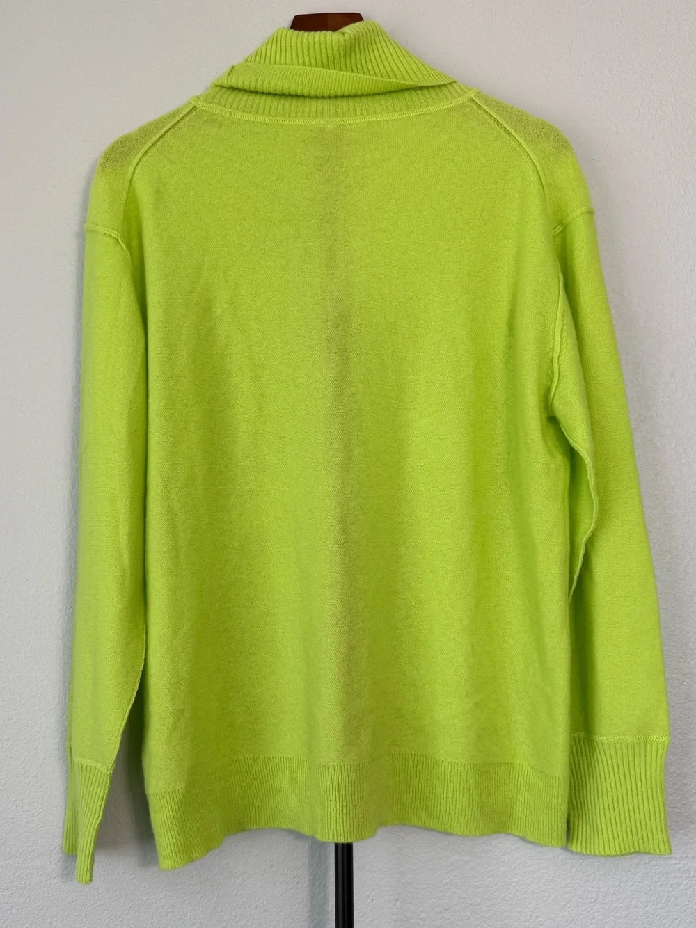 Free People 100% Cashmere Sweater Lime Punch Women Size S